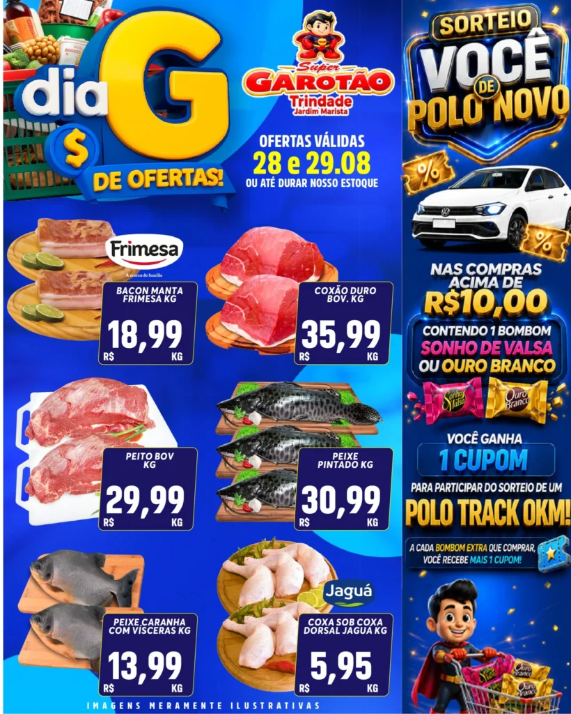 Ofertas Supermercado Garotão – 29/08/2026