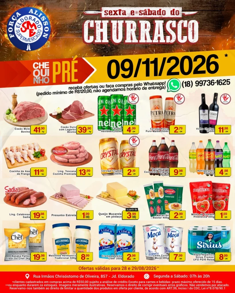 Ofertas Eldorado Supermercado – 29/08/2026