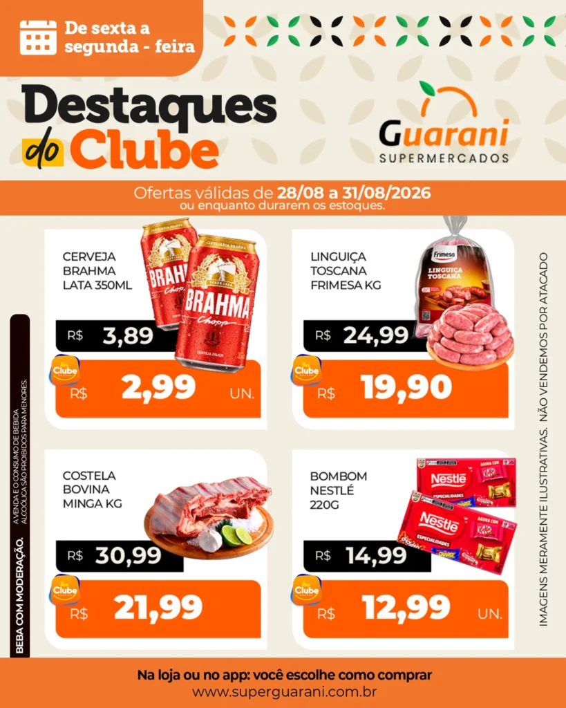 Ofertas Supermercado Guarani – 31/08/2026