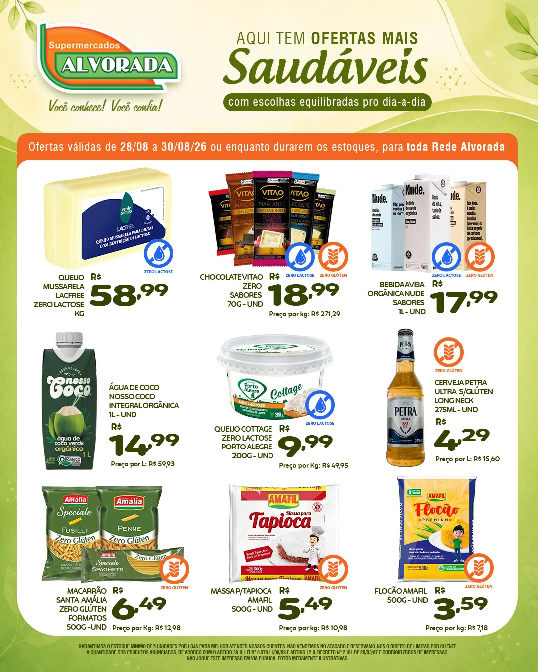 Ofertas Supermercados Alvorada – 30/08/2026