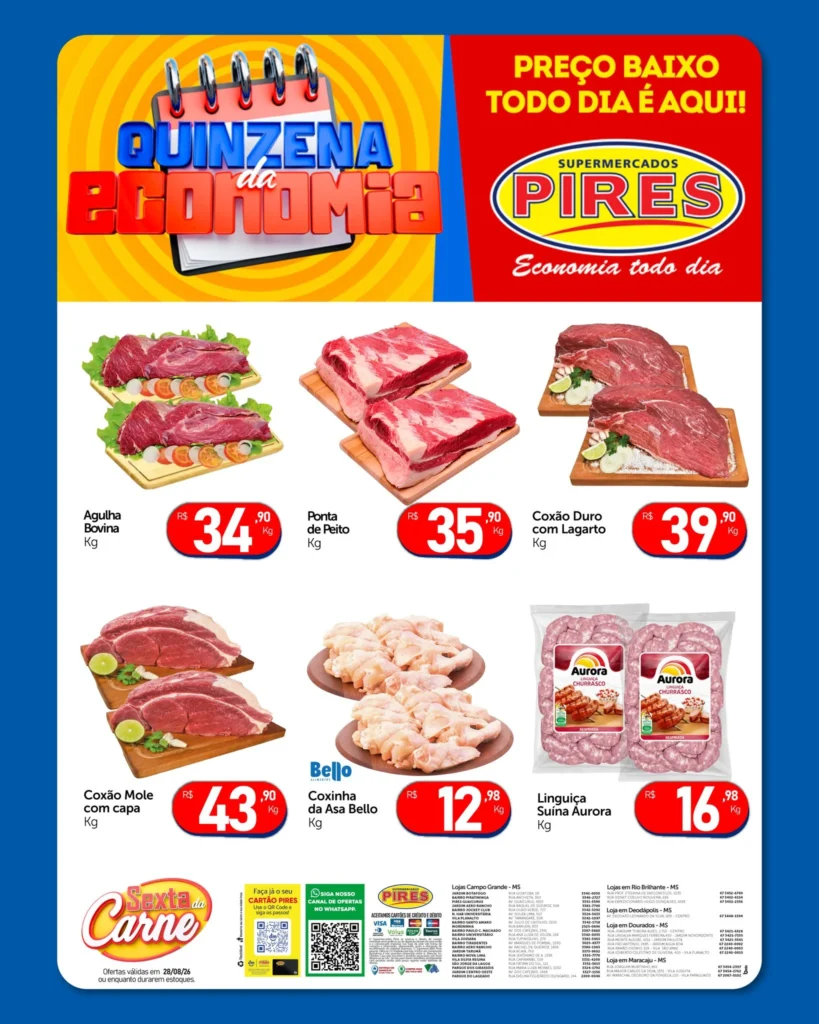 Ofertas Supermercados Pires – 28/08/2026