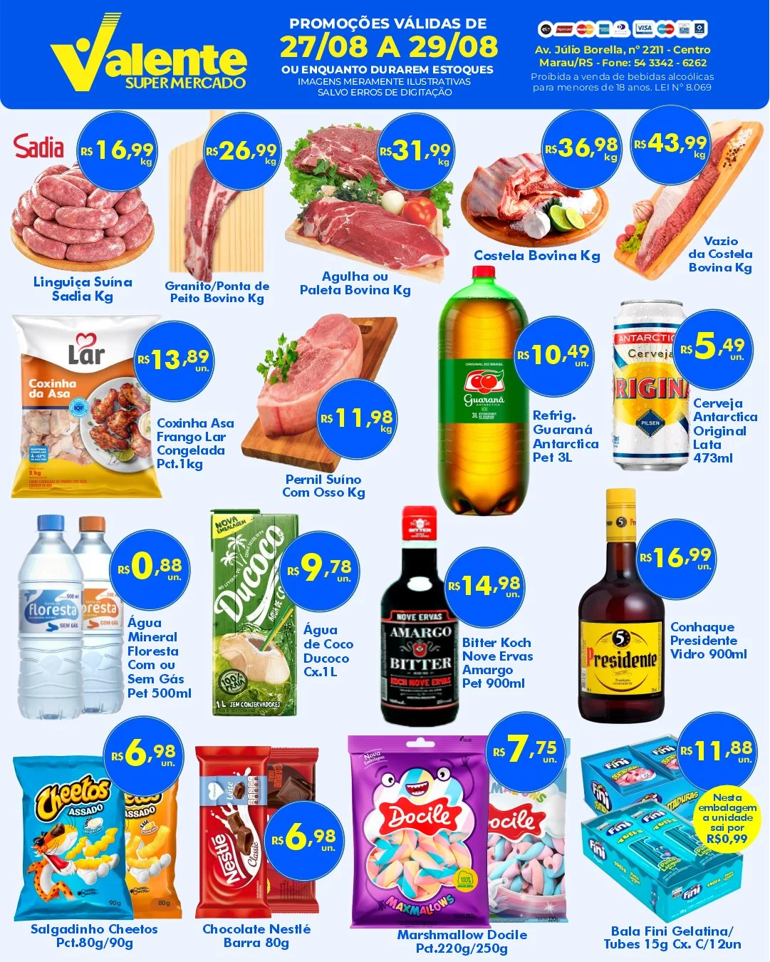 Ofertas Valente Supermercado – 29/08/2026