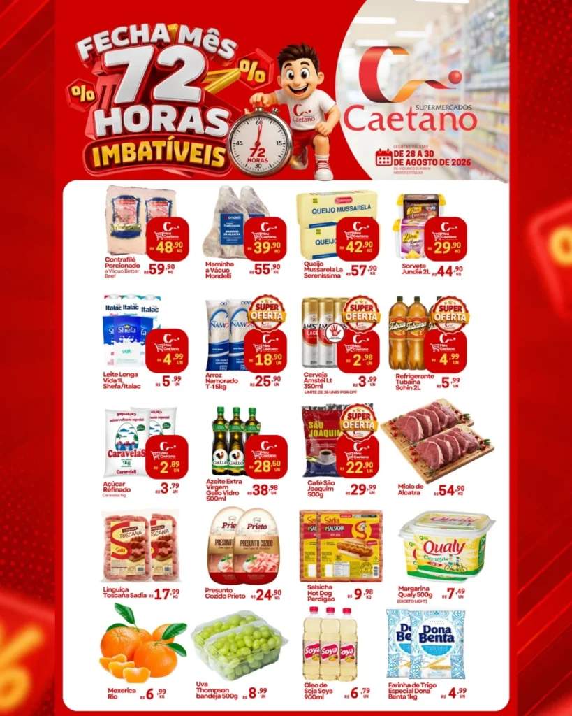 Ofertas Supermercados Caetano – 30/08/2026 Ofertas Supermercados Caetano – 30/08/2026