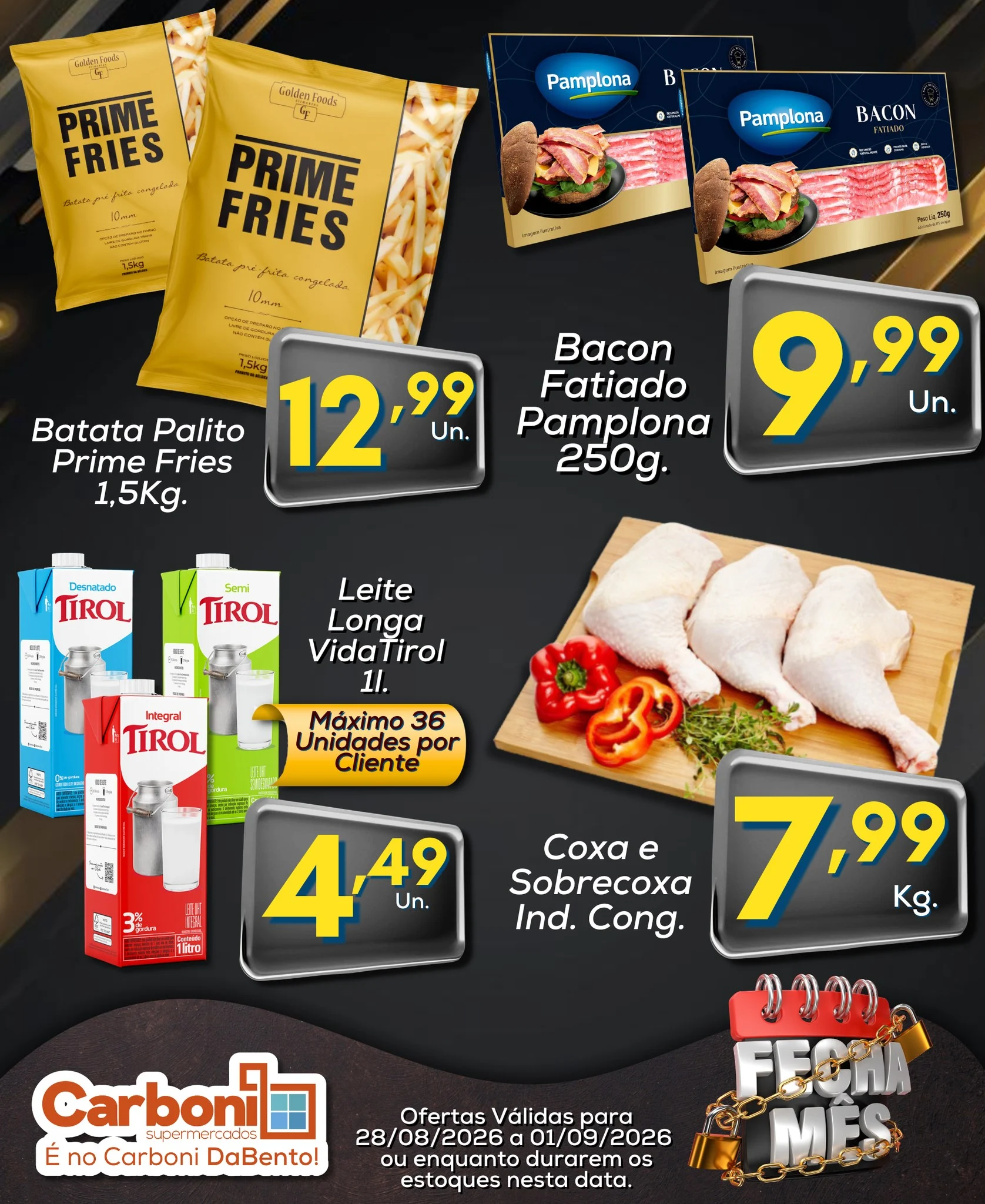 Ofertas Carboni Supermercados – 01/09/2026