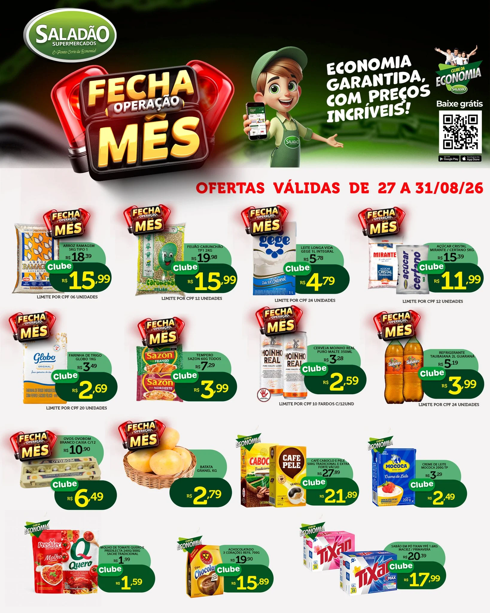 Ofertas Saladão Supermercados – 31/08/2026