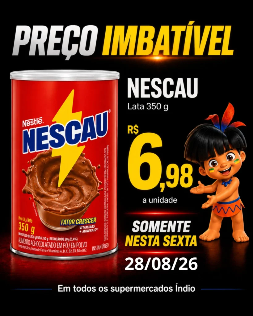 Ofertas Supermercados Índio – 28/08/2026 Ofertas Supermercados Índio – 28/08/2026