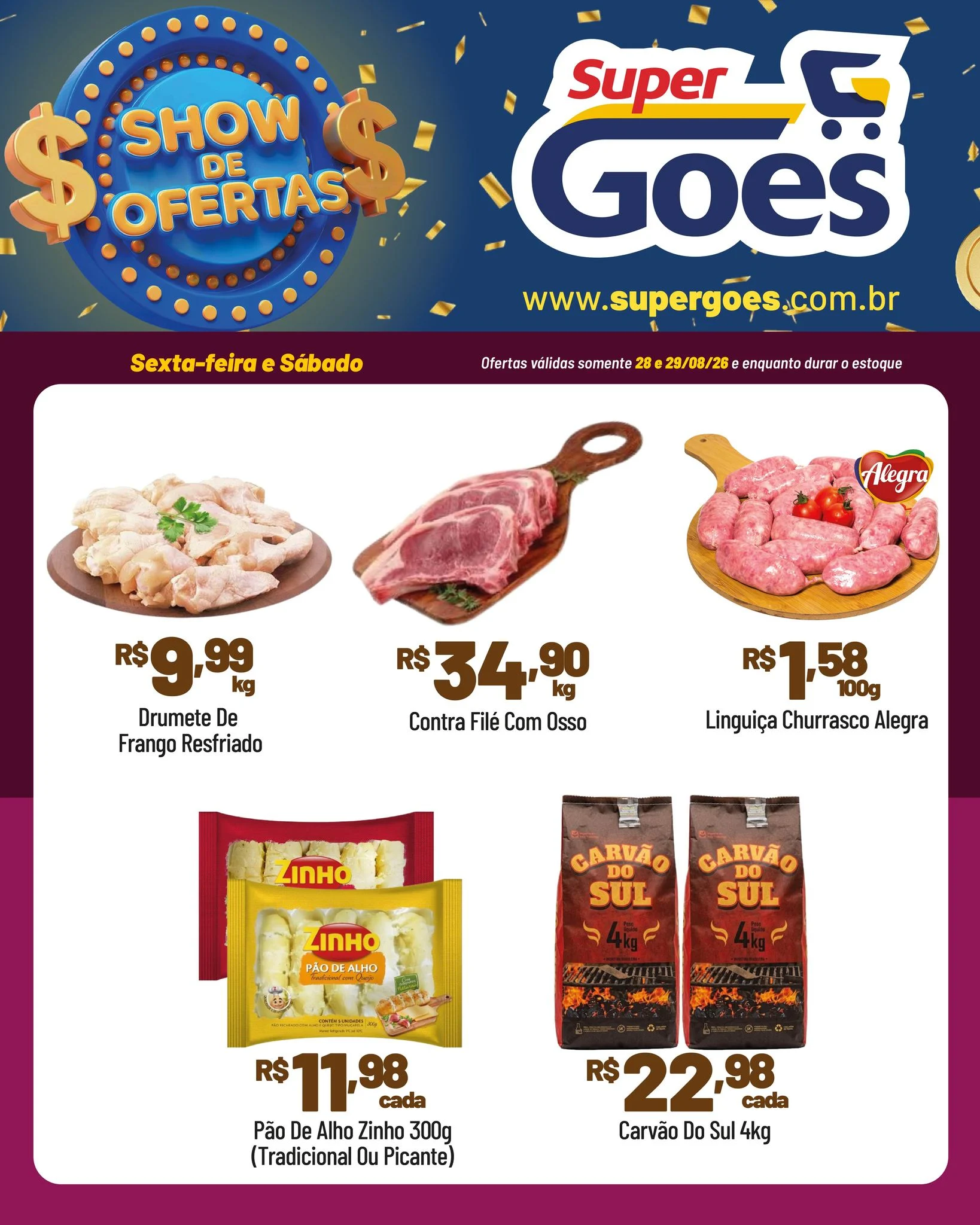 Ofertas Supermercados Goes – 29/08/2026