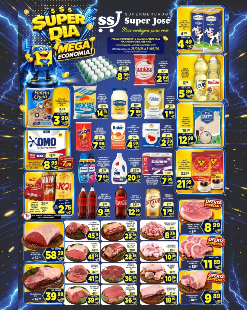 Ofertas Supermercado Super José – 31/08/2026 Ofertas Supermercado Super José – 31/08/2026