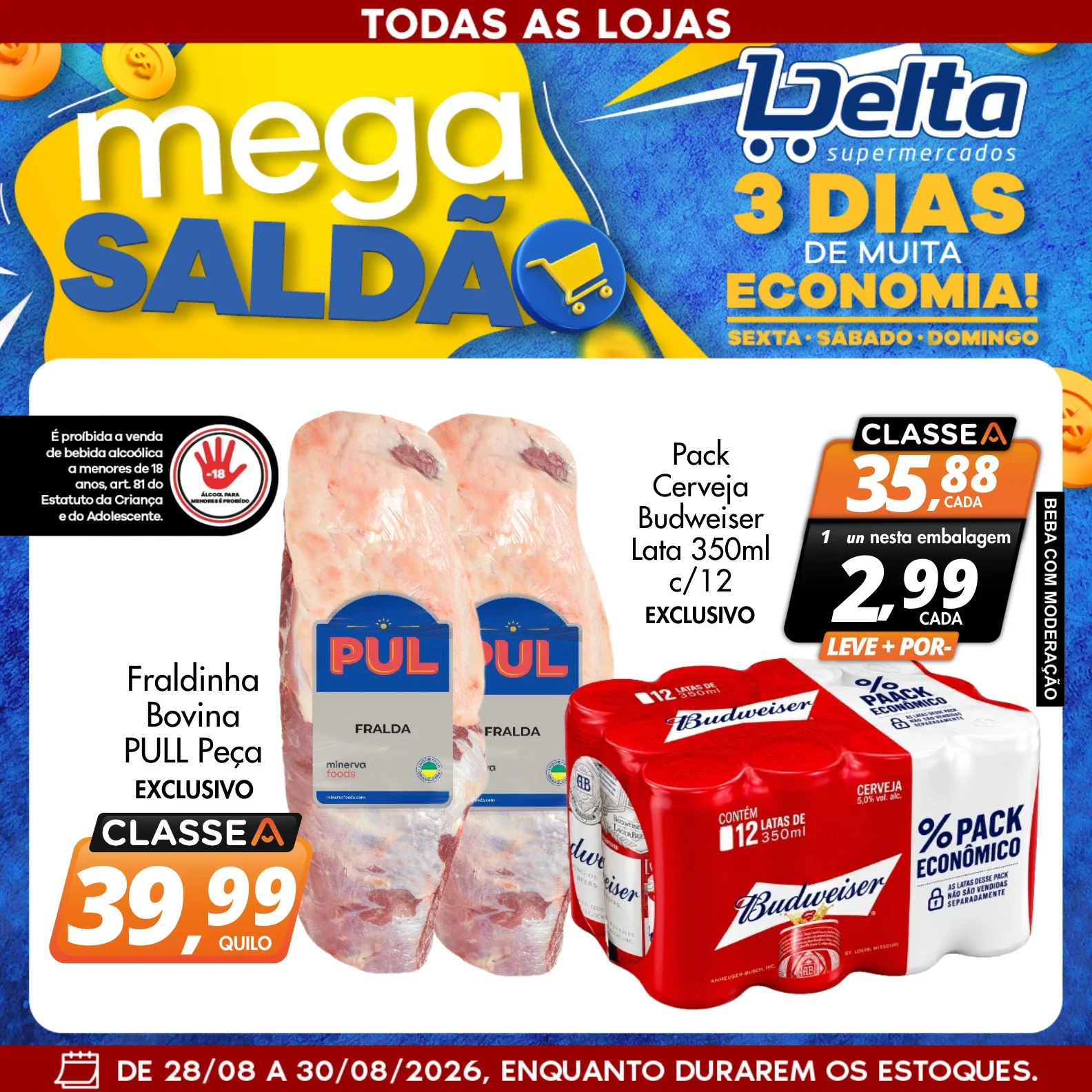 Ofertas Delta Supermercados – 30/08/2026