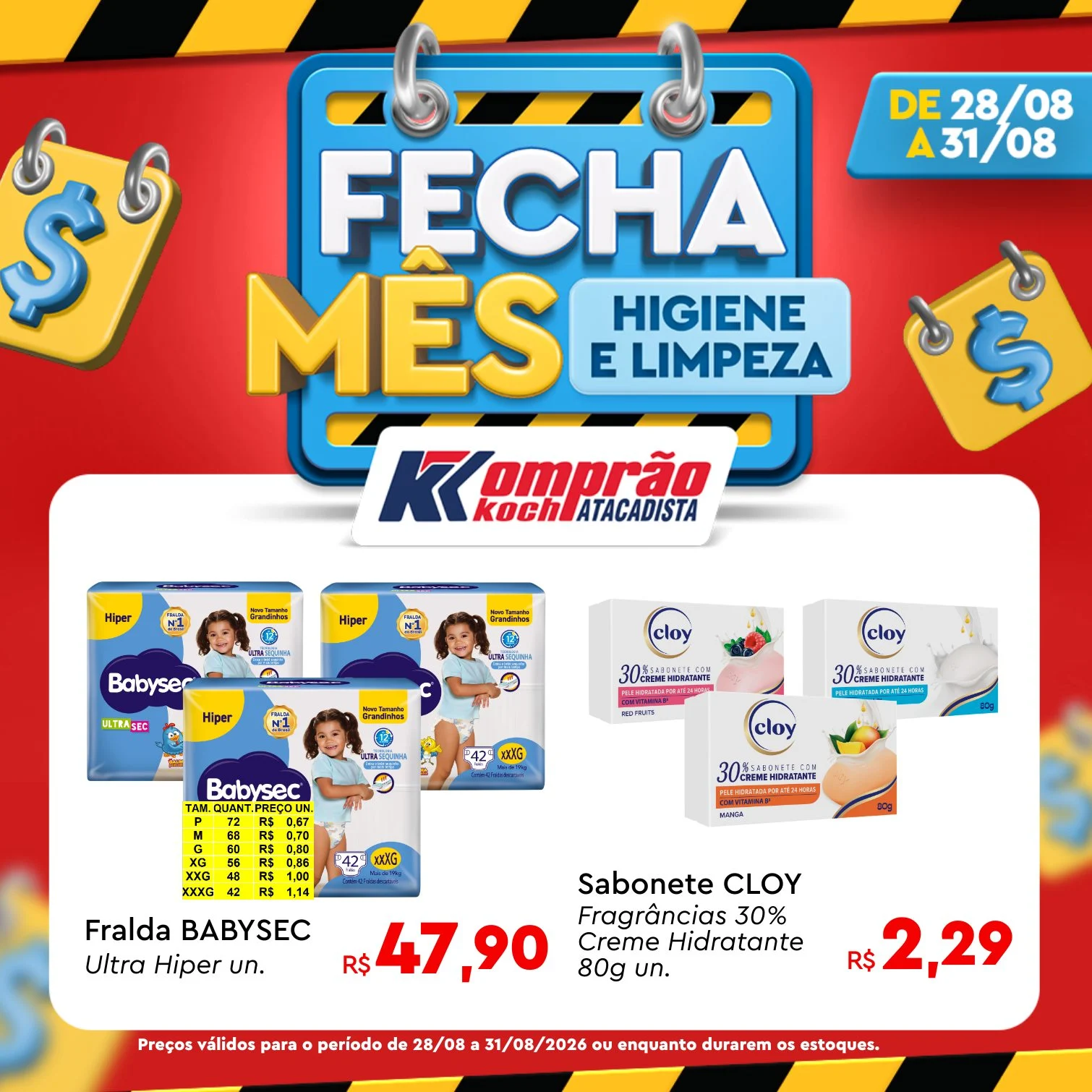 Ofertas Komprão Koch Atacadista – 31/08/2026
