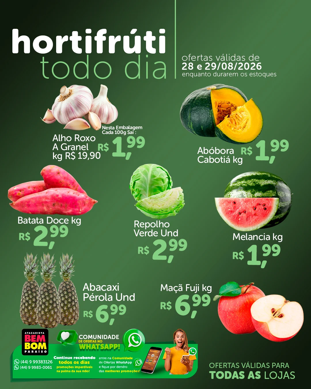 Ofertas Bem Bom Atacadista – 29/08/2026
