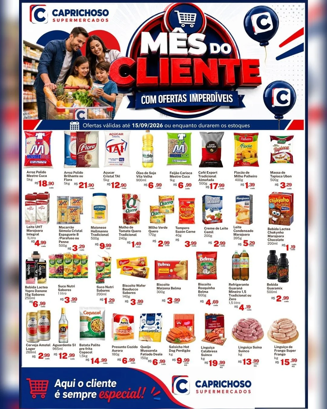 Ofertas Supermercado Caprichoso Ceilândia – 15/09/2026