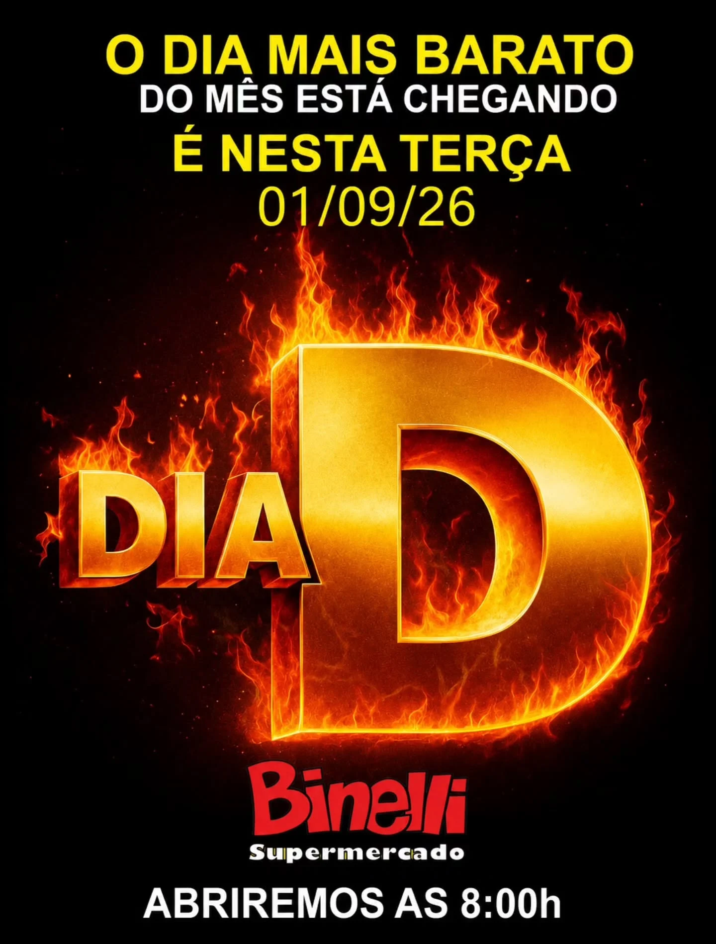 Ofertas Supermercado Binelli – 01/09/2026
