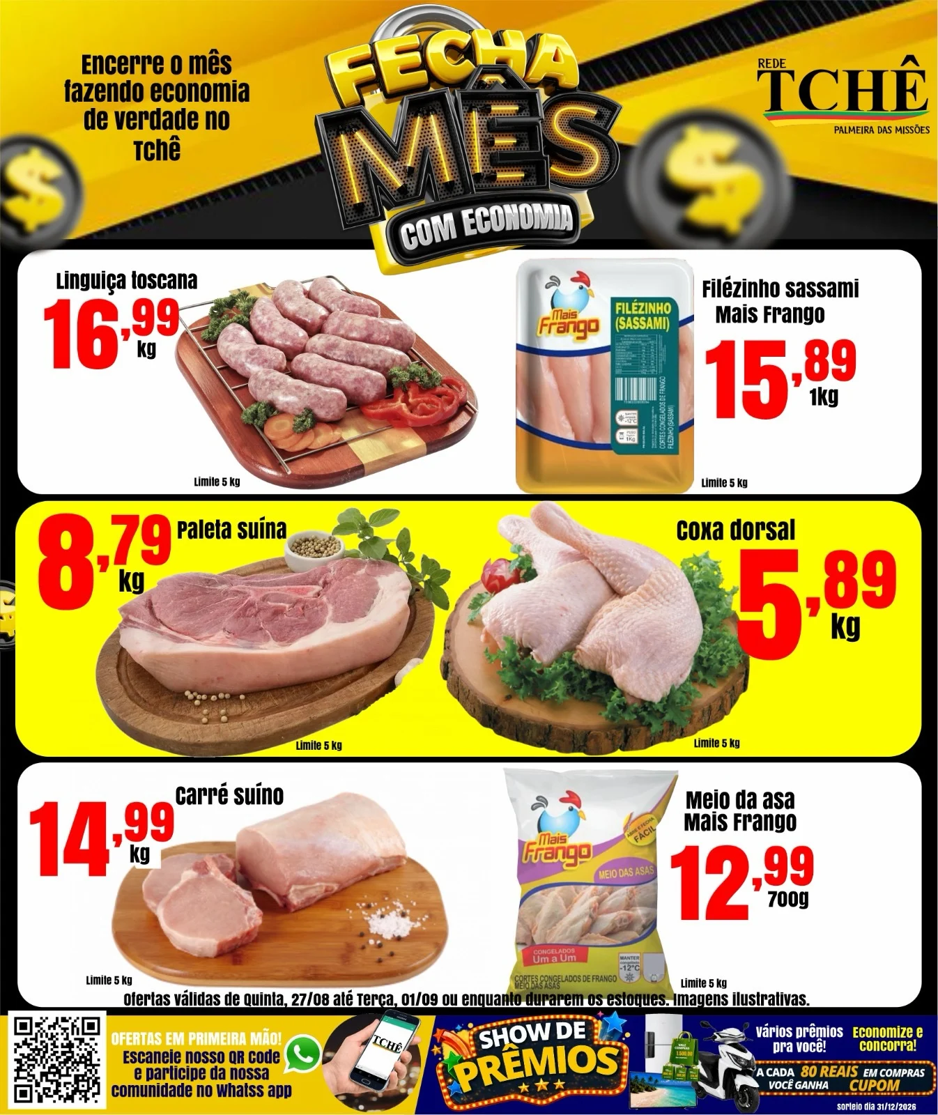 Ofertas Rede Tchê Palmeira – 31/08/2026