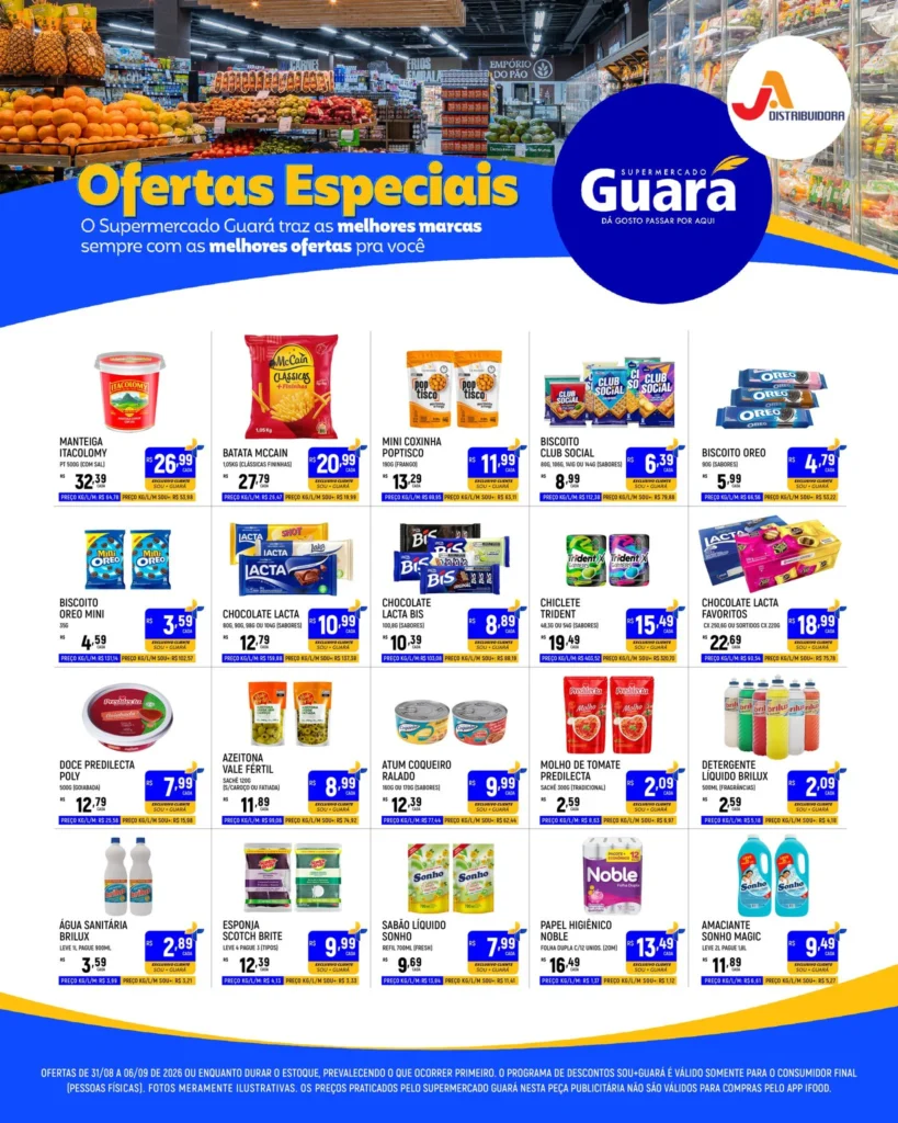 Ofertas Supermercado Guará – 06/09/2026