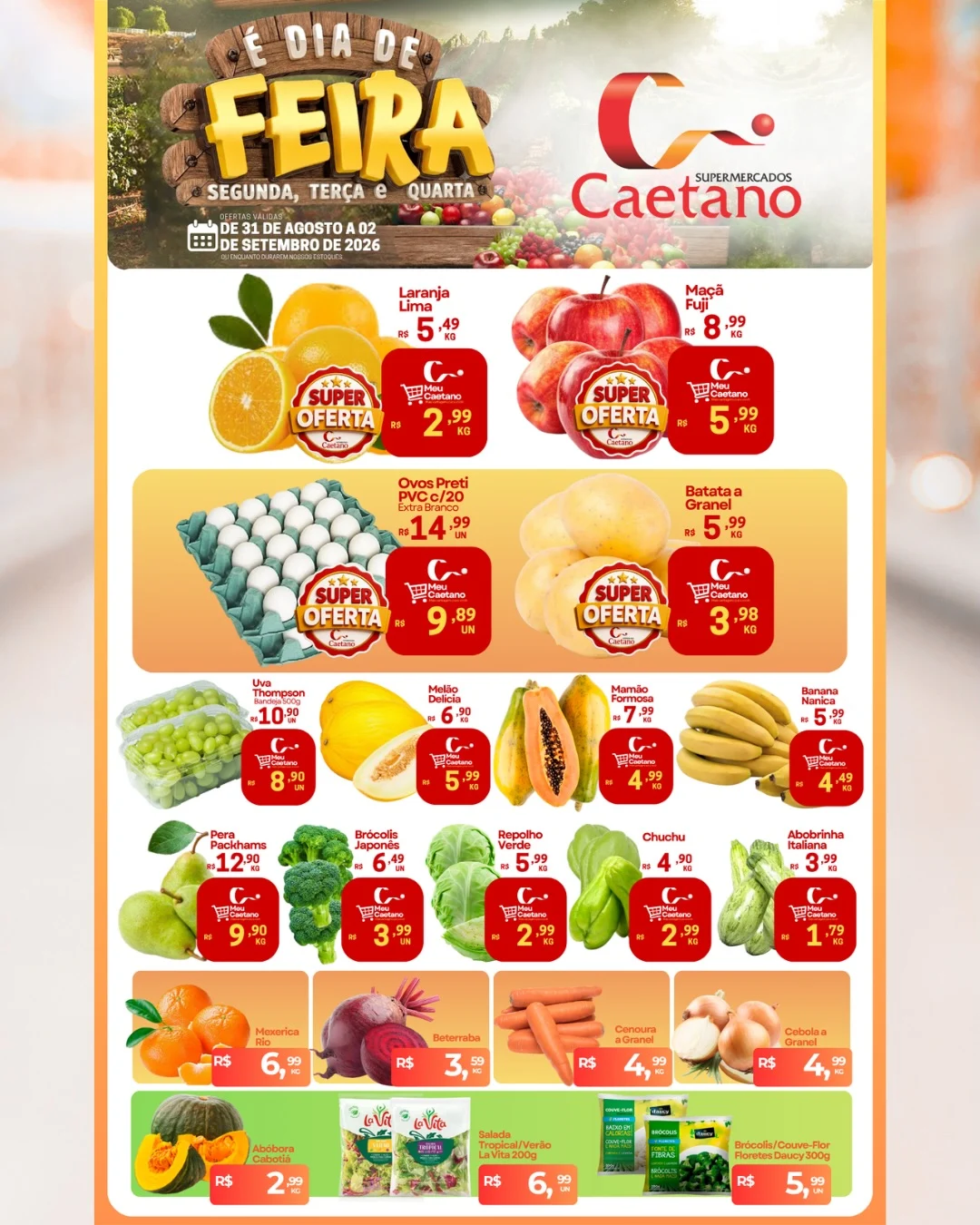 Ofertas Supermercados Caetano – 02/09/2026
