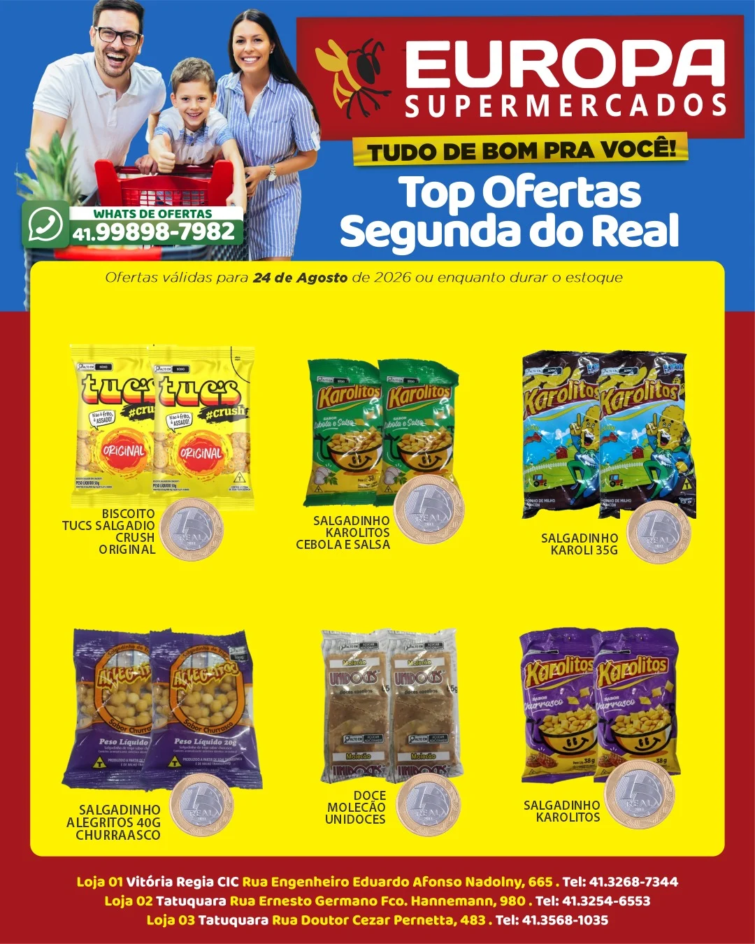 Ofertas Europa Supermercados – 31/08/2026