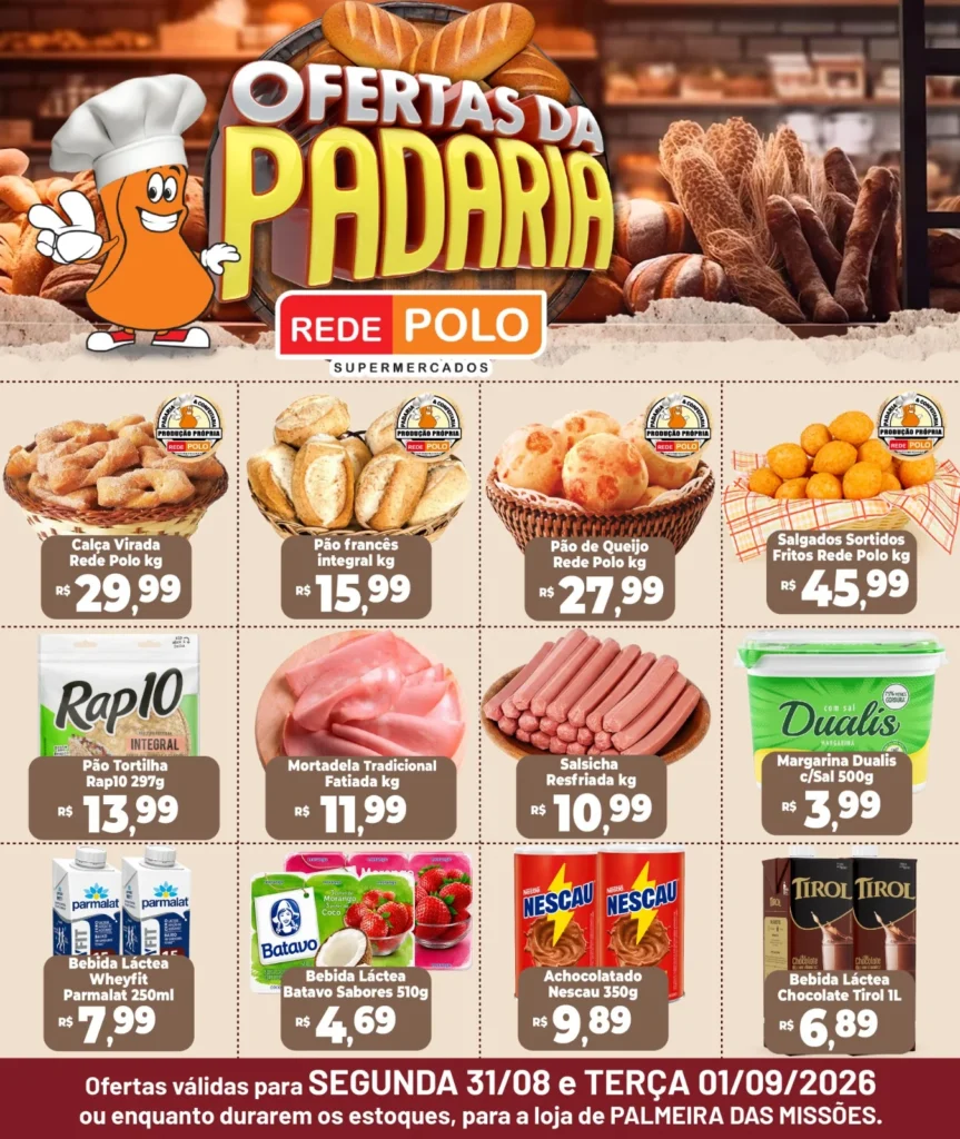 Ofertas Rede Polo Palmeira – 01/09/2026