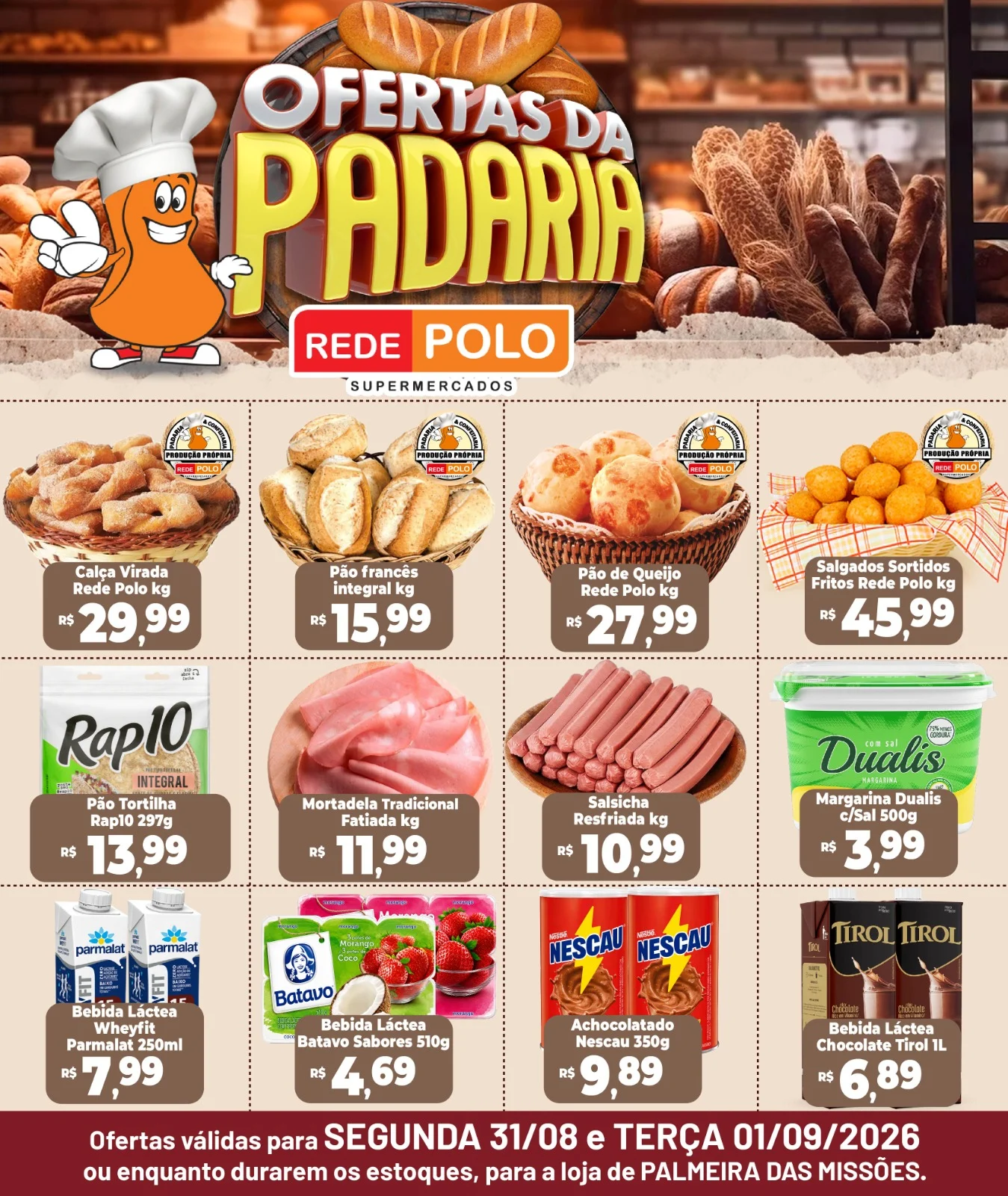 Ofertas Rede Polo Palmeira – 01/09/2026