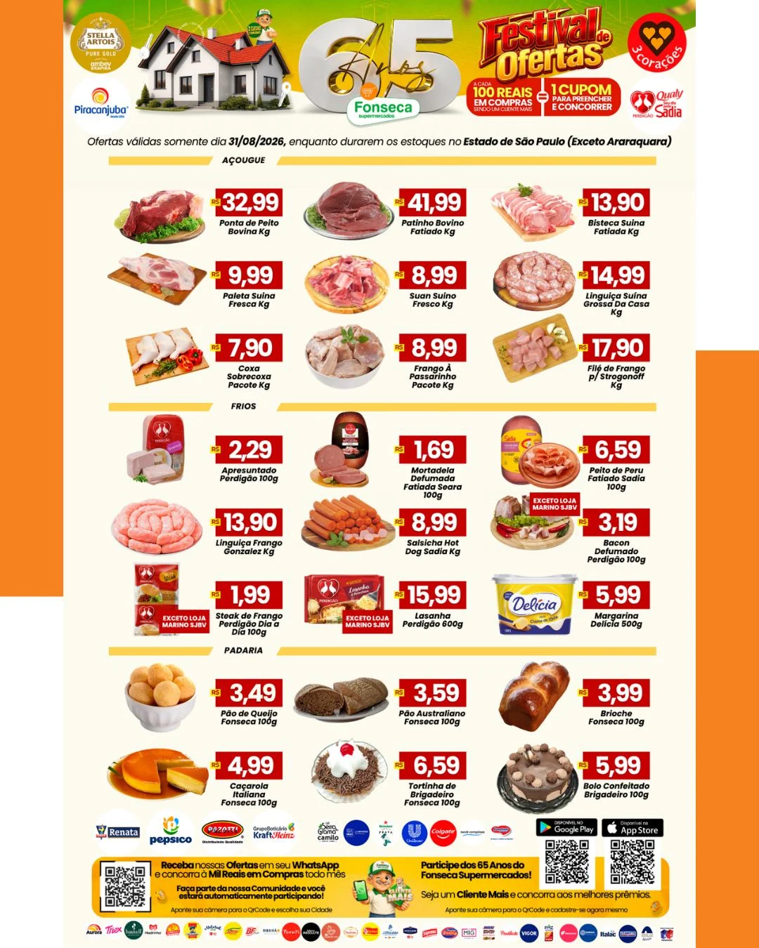 Ofertas Fonseca Supermercados – 31/08/2026