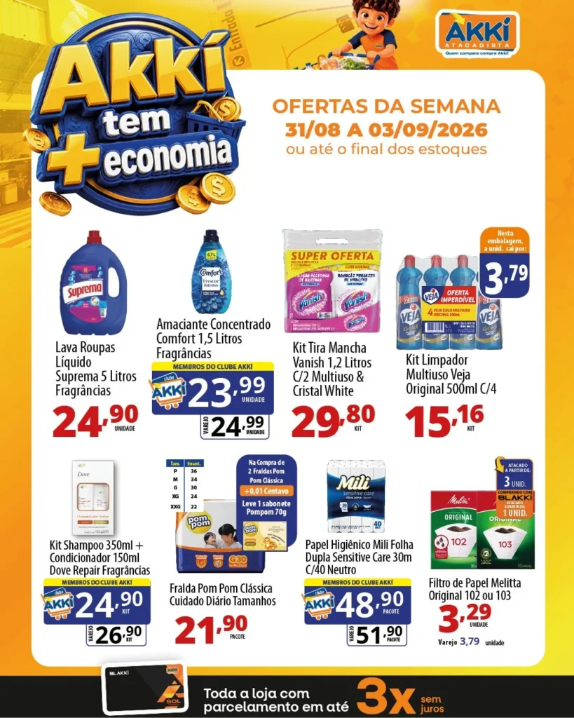 Ofertas Akkí Atacadista – 03/09/2026
