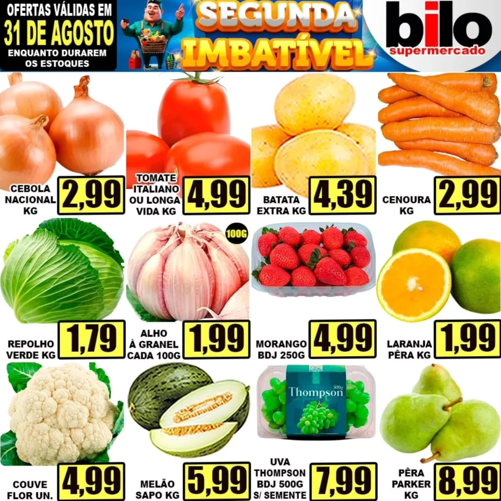Ofertas Supermercado bilo – 31/08/2026