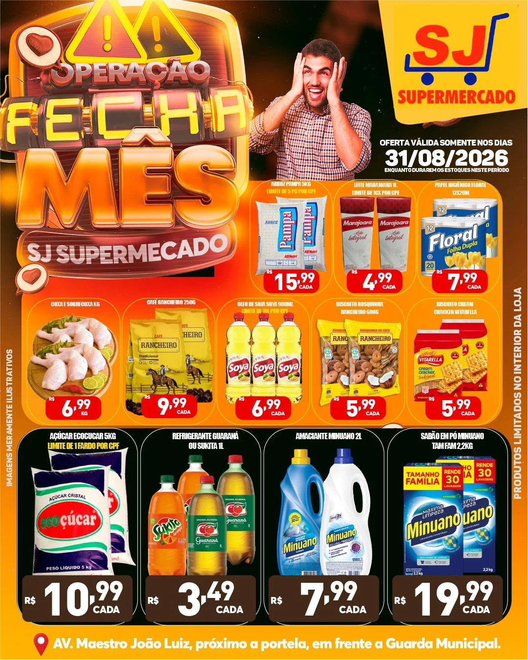 Ofertas SJ Supermercado – 31/08/2026