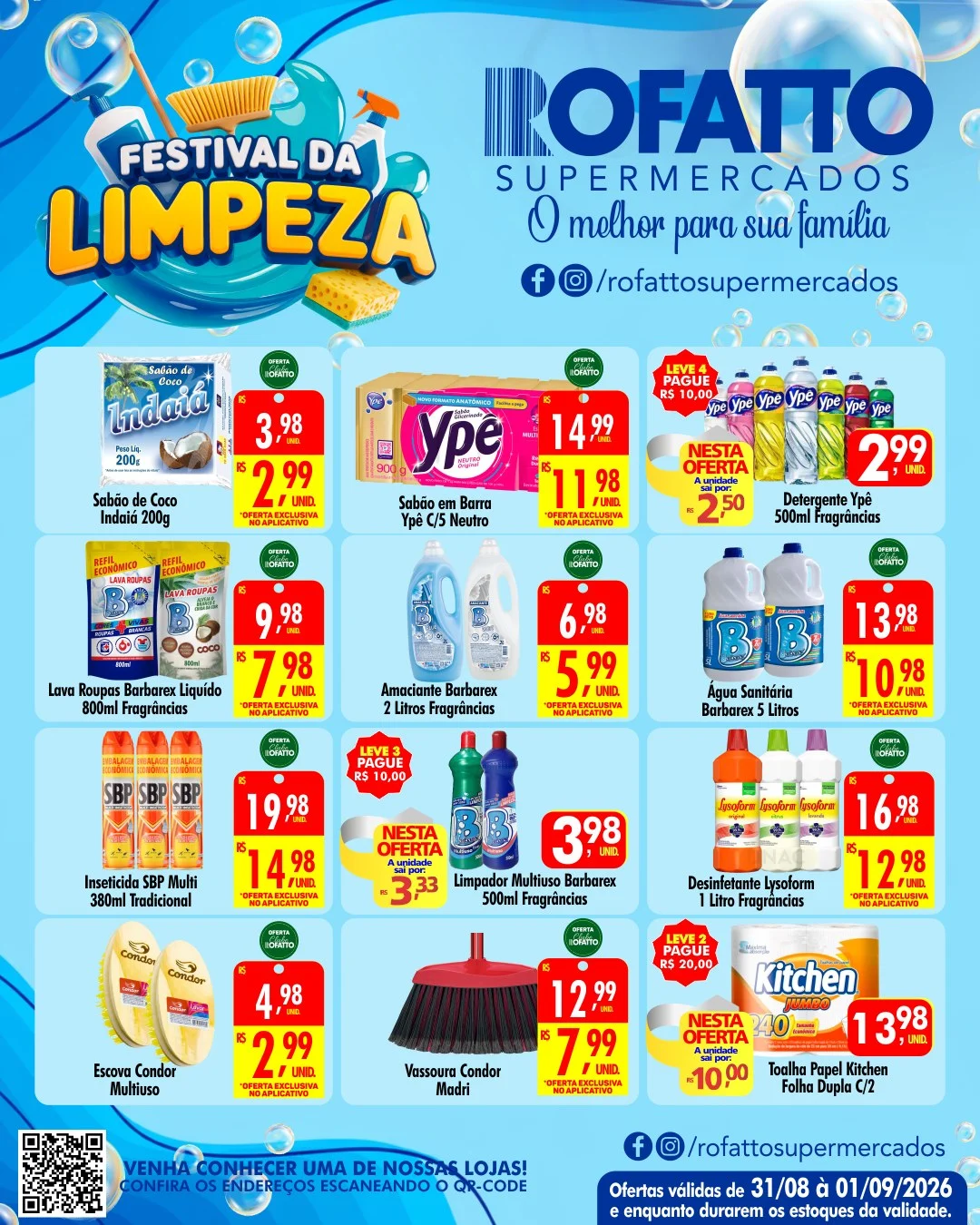 Ofertas Rofatto Supermercados – 31/08/2026