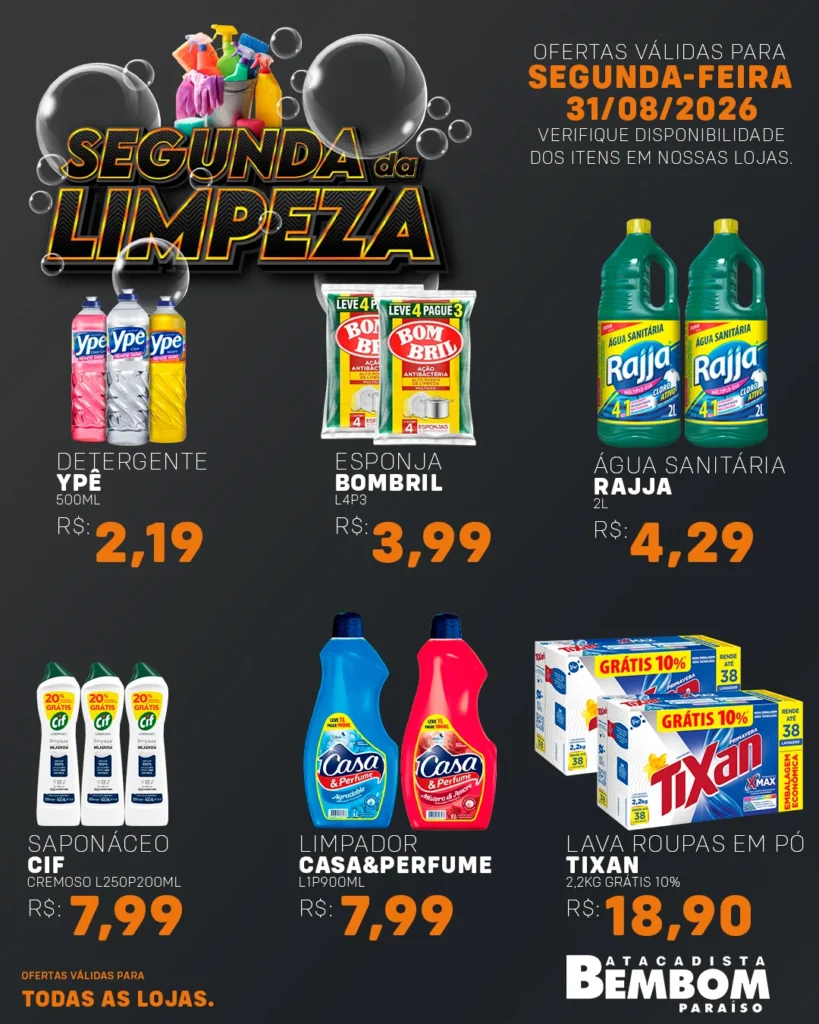 Ofertas Bem Bom Atacadista – 31/08/2026 Ofertas Bem Bom Atacadista – 31/08/2026