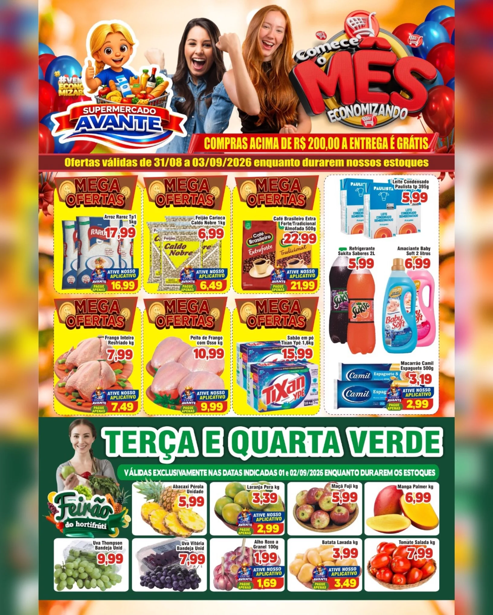 Ofertas Supermercado Avante 💙 – 31/08/2026