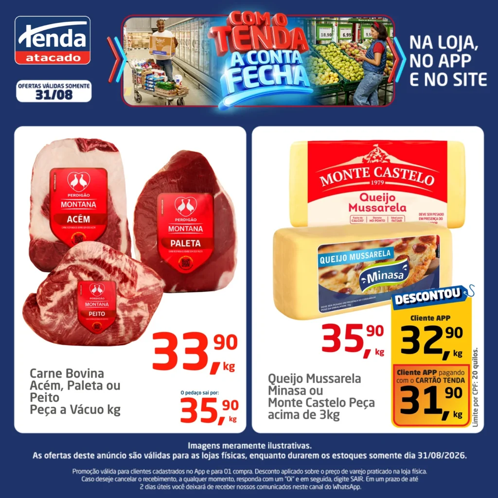 Ofertas Tenda Atacado – 31/08/2026