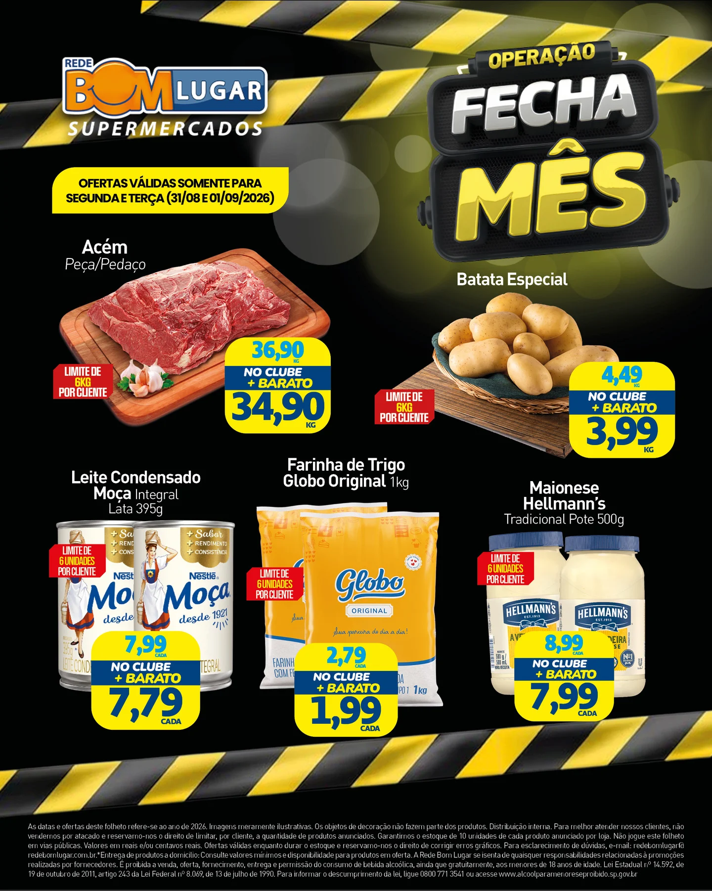 Ofertas Rede Bom Lugar Supermercados – 01/09/2026