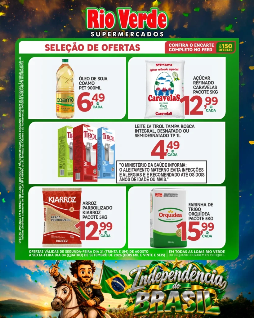 Ofertas Rio Verde Supermercados – 31/08/2026