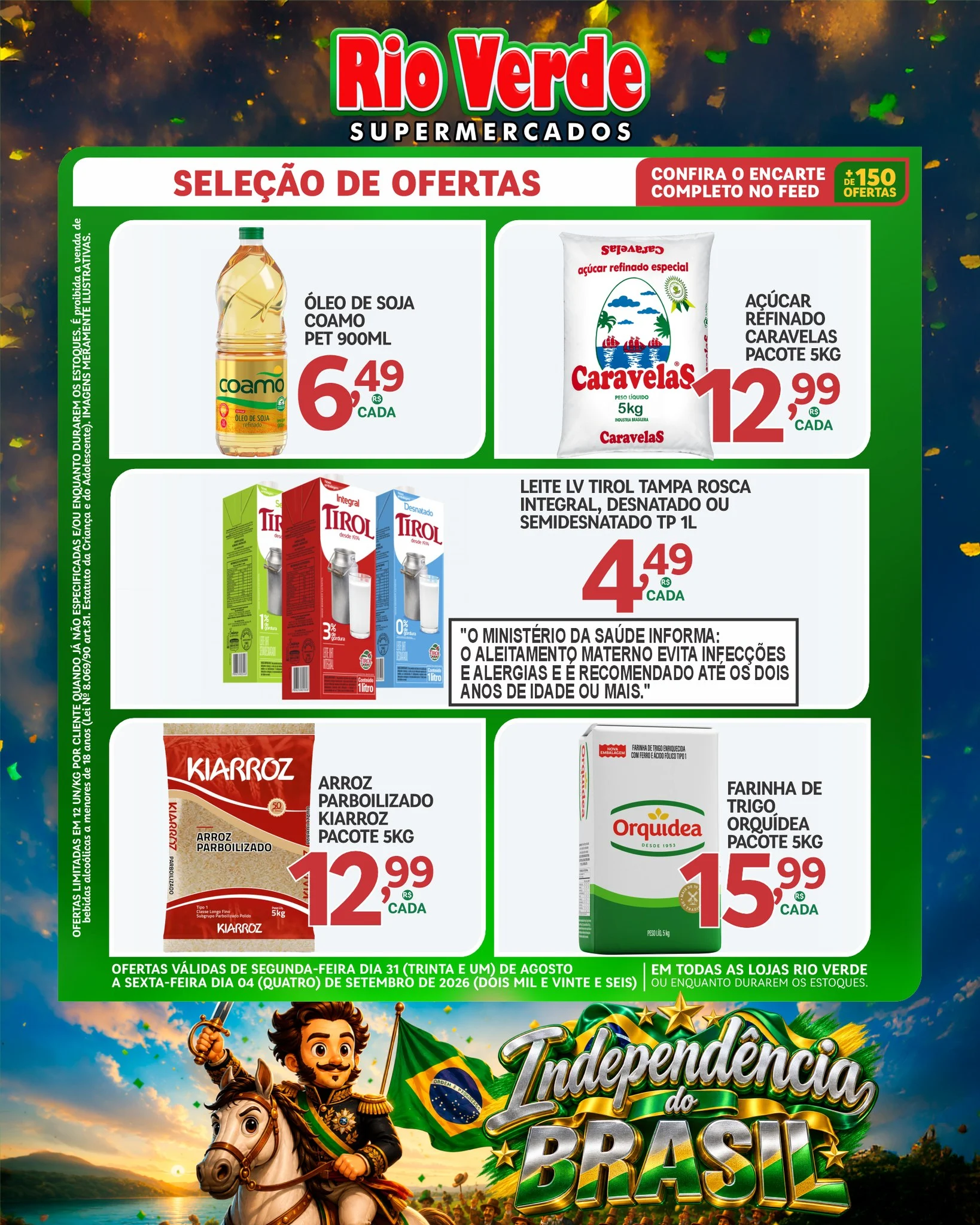 Ofertas Rio Verde Supermercados – 31/08/2026