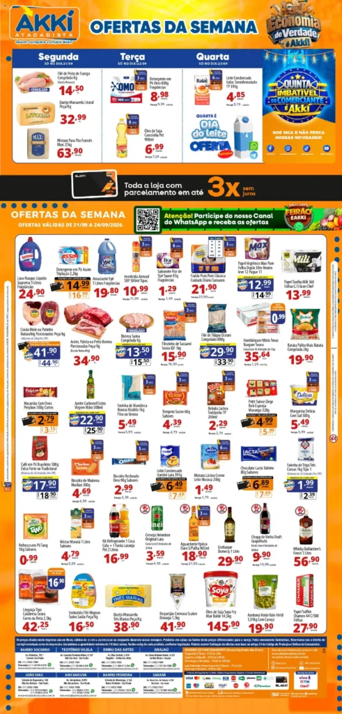 Ofertas Akki Atacadista até 24/09/2026. Ofertas Akki Atacadista até 24/09/2026.