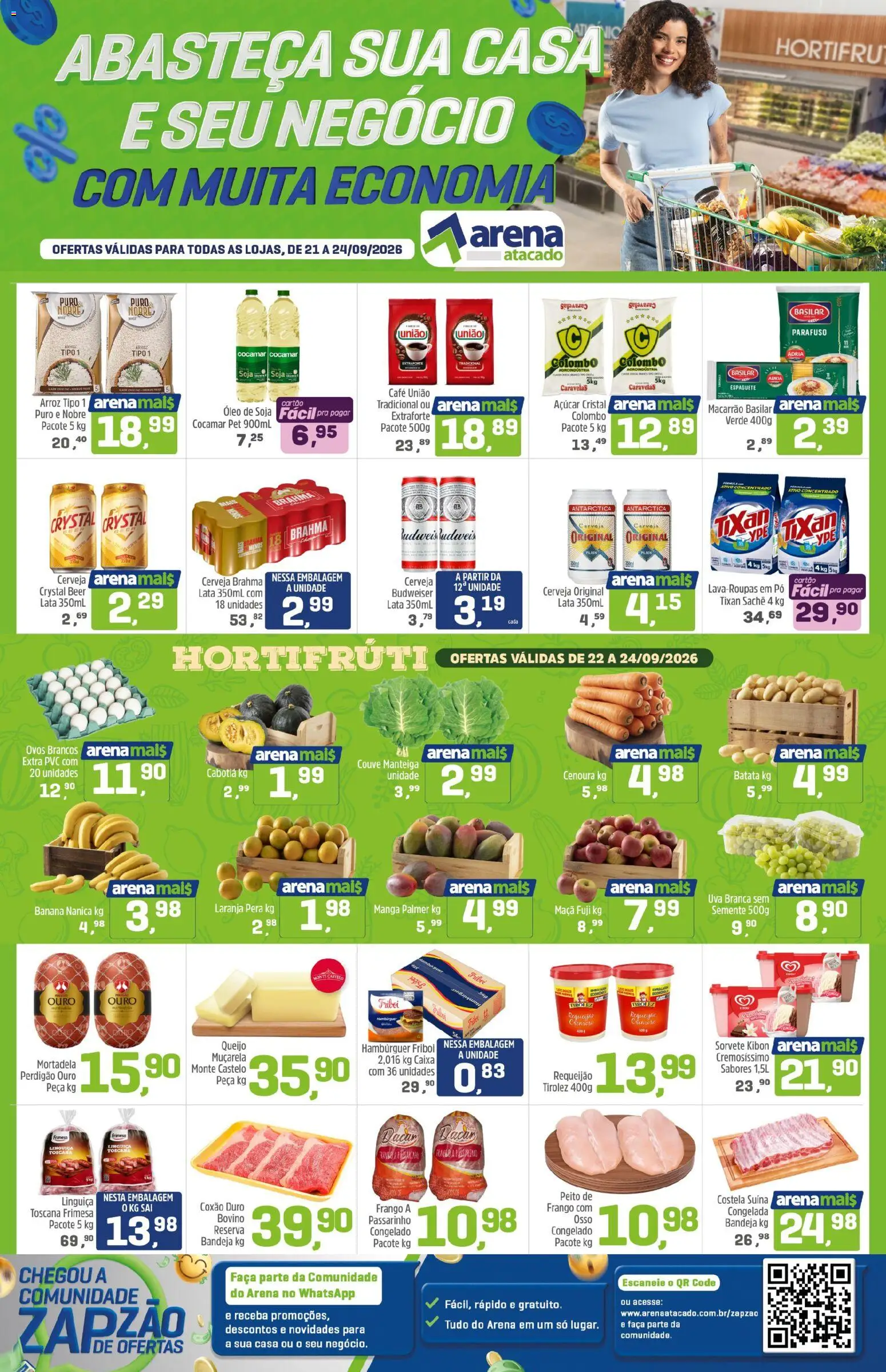 Ofertas Arena Atacado até 24/09/2026.