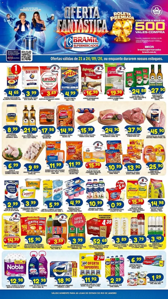 Ofertas Bramil Supermercados até 24/09/2026.