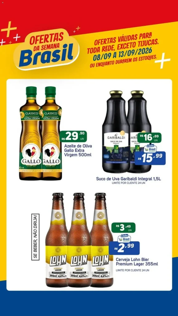 Ofertas Brasil Atacadista até 13/09/2026.