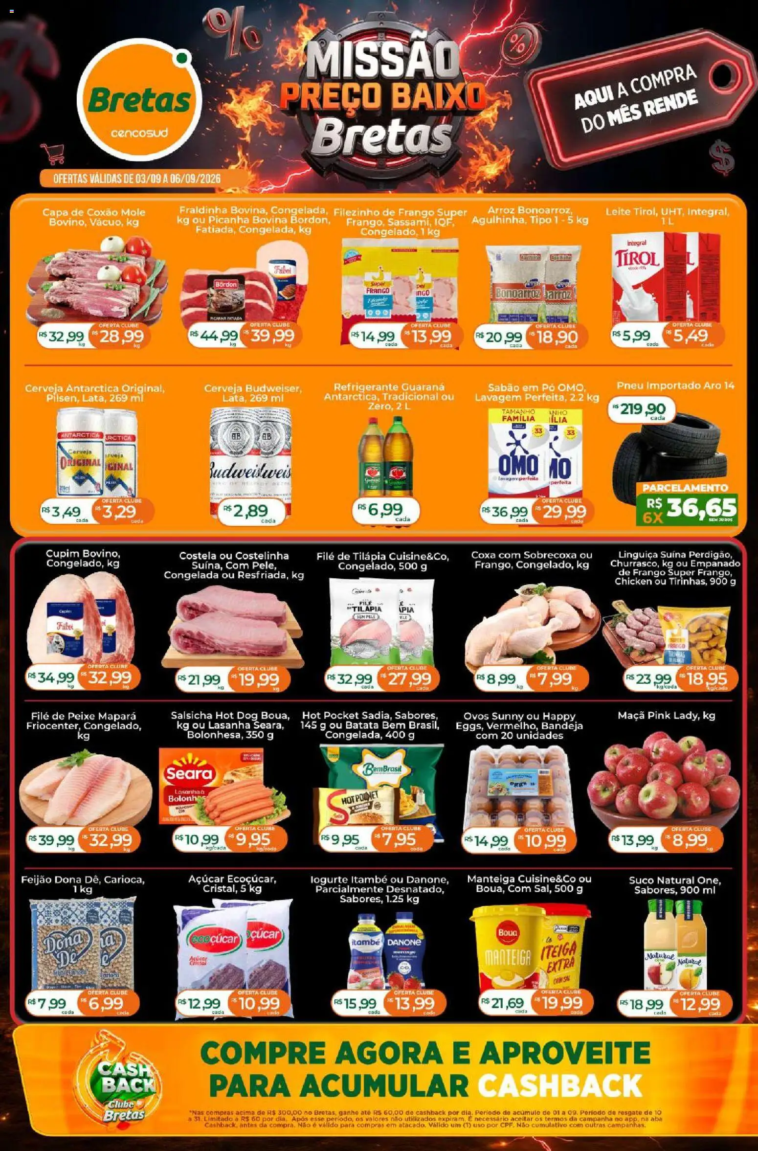 Ofertas Bretas até 06/09/2026.