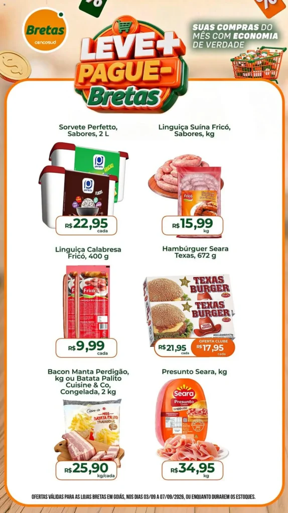 Ofertas Bretas até 07/09/2026.