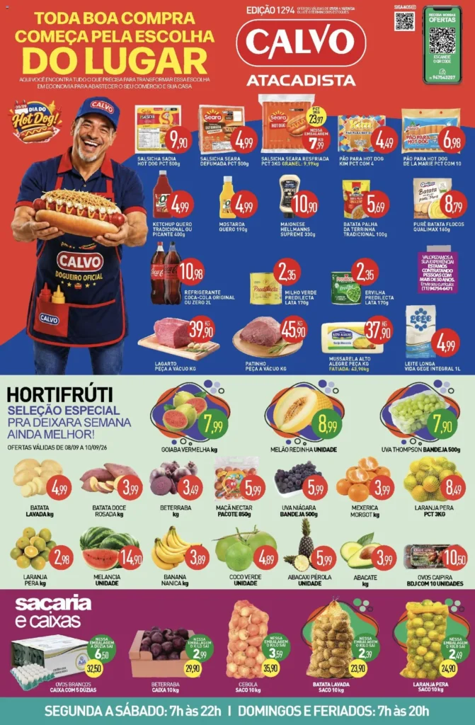Ofertas Calvo Atacadista até 10/09/2026.