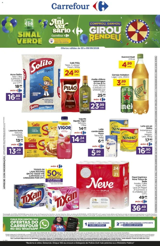 Ofertas Carrefour até 09/09/2026.