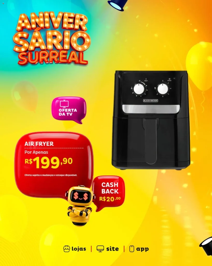 Ofertas Casa e Video ofertas até 21/09/2026.