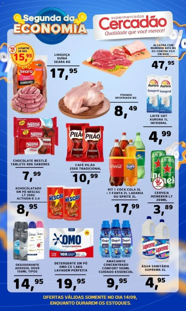 Ofertas Cercadão até 14/09/2026.