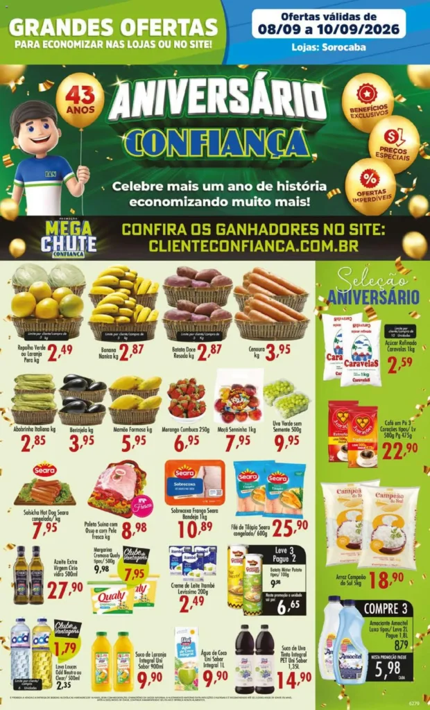 Ofertas Confiança até 10/09/2026.