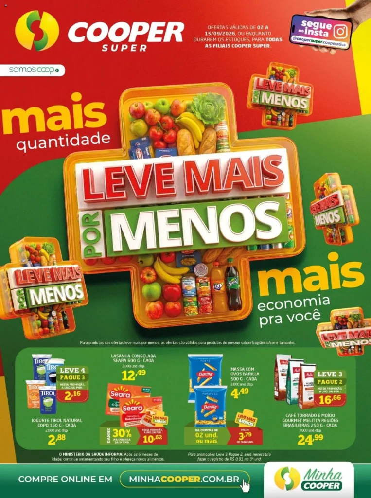 Ofertas Cooper ofertas Quinzenal até 15/09/2026.
