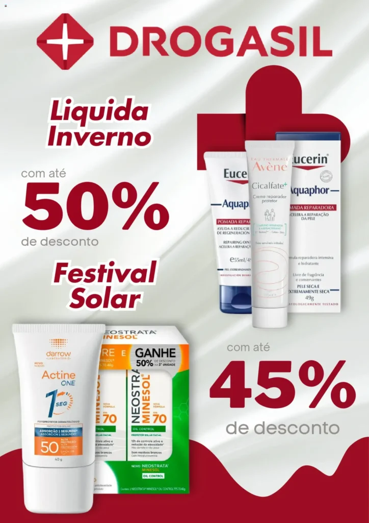 Ofertas Drogasil até 21/09/2026.