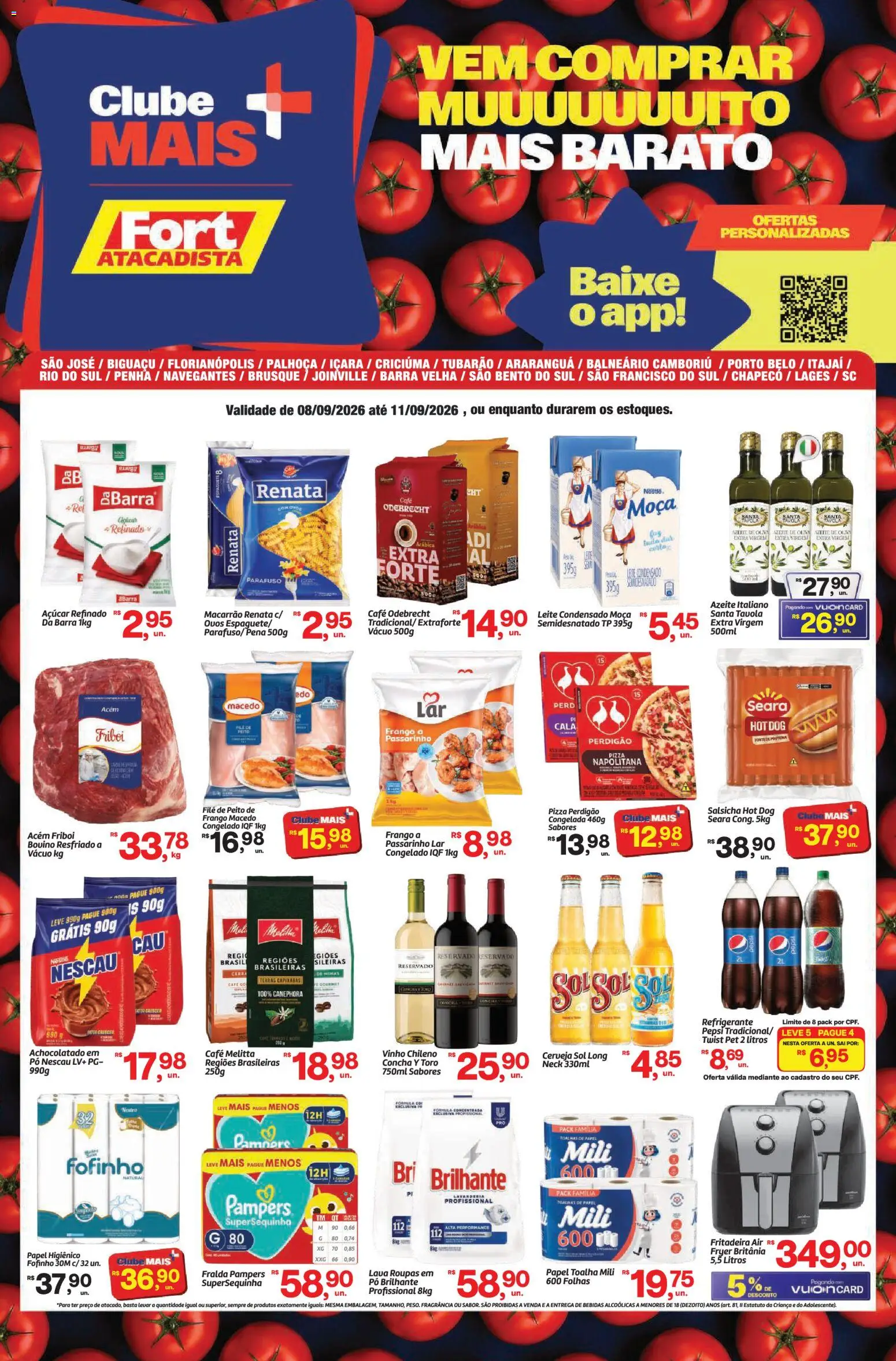 Ofertas Fort Atacadista até 11/09/2026.