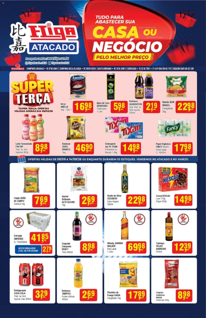 Ofertas Higa Atacado até 14/09/2026. Ofertas Higa Atacado até 14/09/2026.