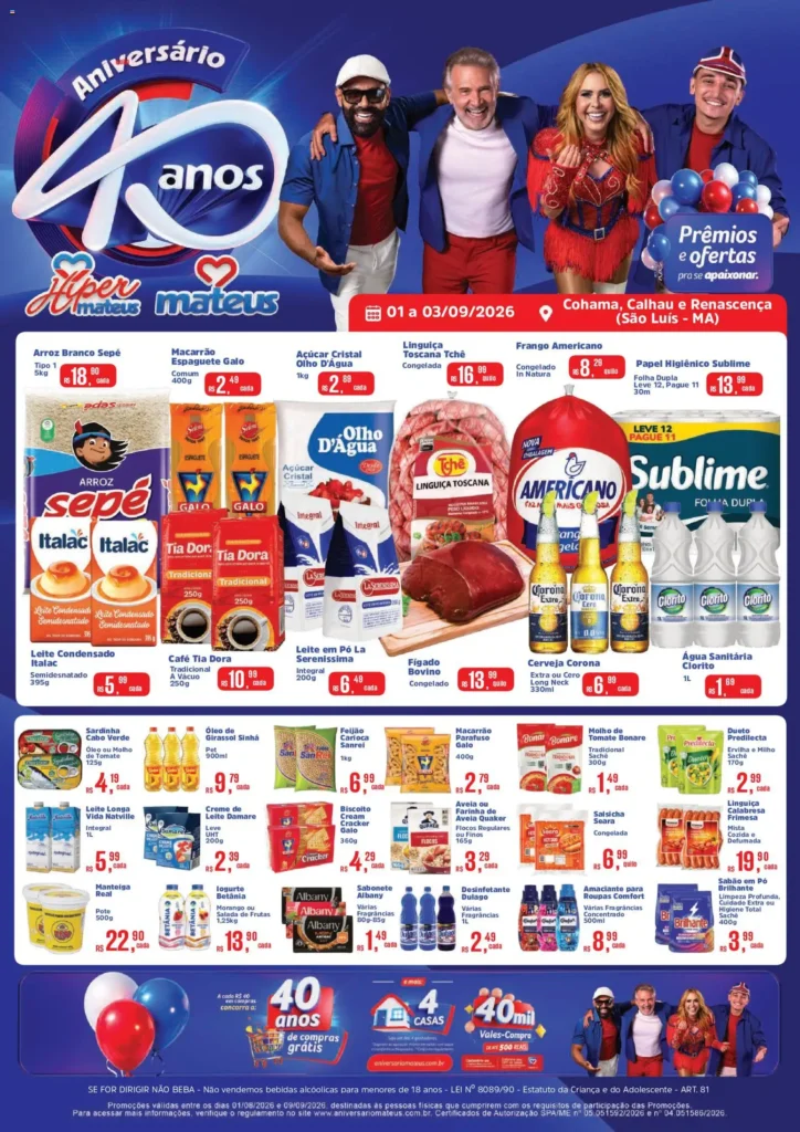 Ofertas Mateus até 03/09/2026.